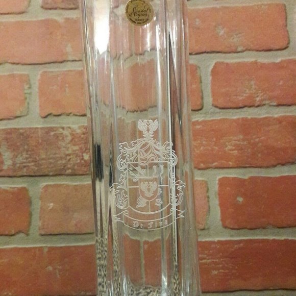 CRISTAL D'ARQUES FRANCE LEAD CRYSTAL De Fina VASE